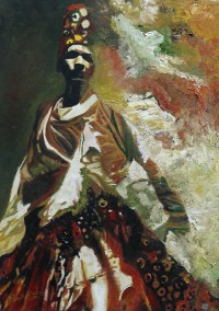 Naushad Alam, 16 x 22 Inch, Oil on Canvas, Figurative Painting, AC-NAL-091